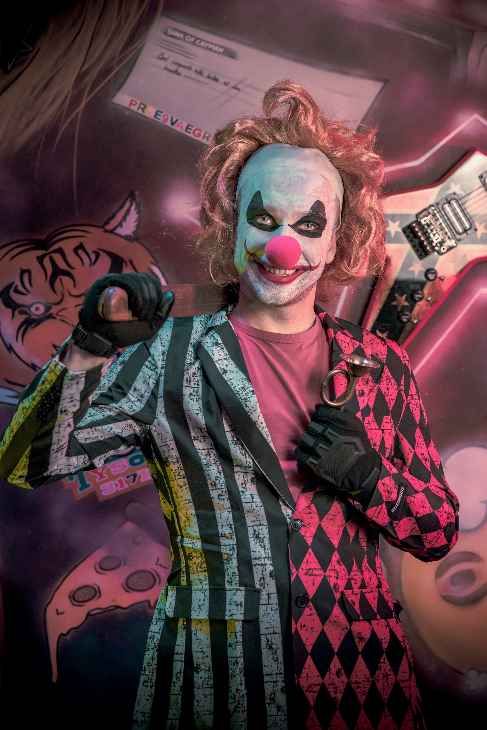 Quentin le clown, dans Nuit d'ivresse