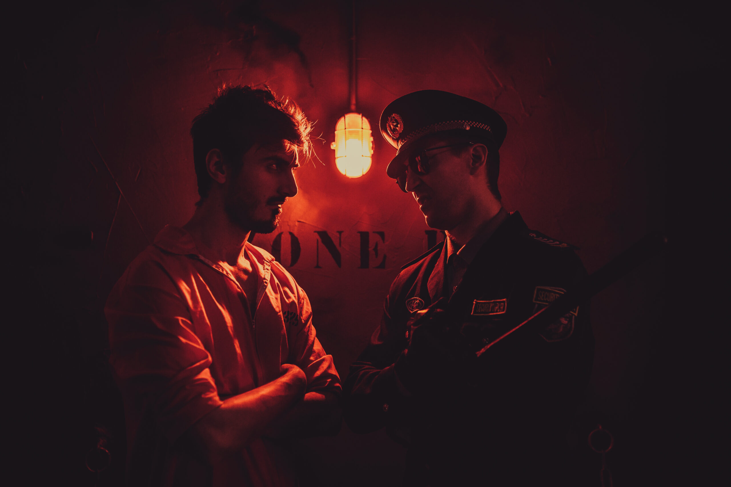 Antoine déguisé en gardien